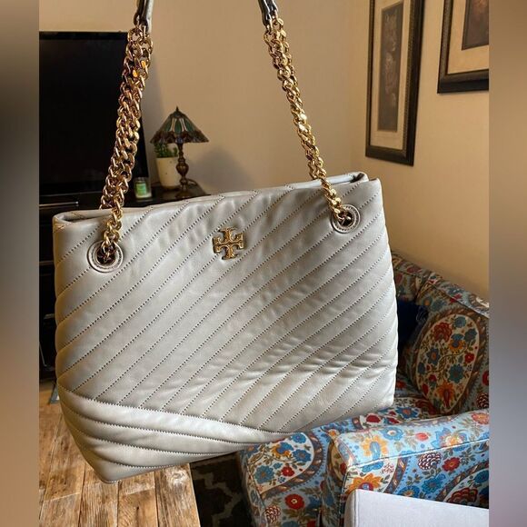 Tory Burch Kira Chevron Tote Bag - Picture 1 of 10